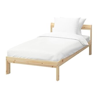 Ikea posteľ NEIDEN s roštom - jednolôžková borovica, 90x200 - 3