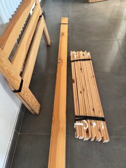 Drevená posteľ + rošt 90x200 masív - 3