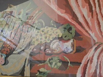 Predám ručne vyšívaný obraz 126x63 - 3