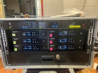 Predám nový rack s mikrofónmi 6 QLXD . - 3