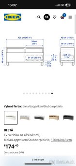 Skrinka pod TV, BESTA/IKEA - 3