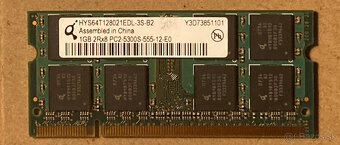 Predám pamäte DDR2 SODIMM RAM 2GB do notebooku - 3