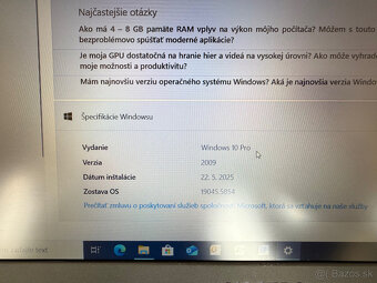 Predám notebook DELL Vostro 3560 + Win10Pro + MS Office - 3