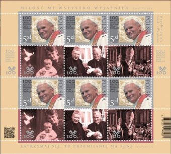 2020 100 rokov Jan Pavol 2 spolocne vydanie Polsko Vatikan - 3