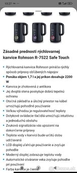 Rýchlovarná kanvica Rhonson R-7522 Safe Touch - 3