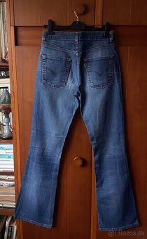 Modré dámske rifle/ džínsy "Levis" - 3