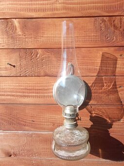 Starožitná závesná petrolejová lampa - 3