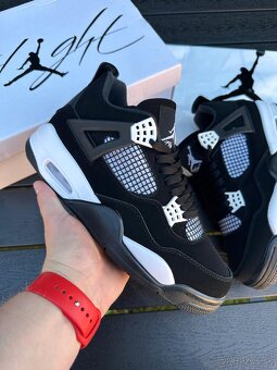 Nike Air Jordan 4 Retro "White Thunder" Black/White tenisk - 3