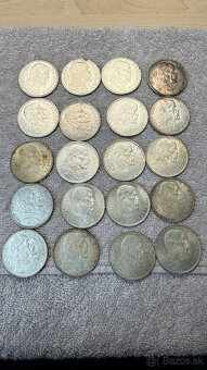 Stříbrná mince 20 Kčs 1937 T. G. Masaryk (Ag 700/1000, 12 g, - 3