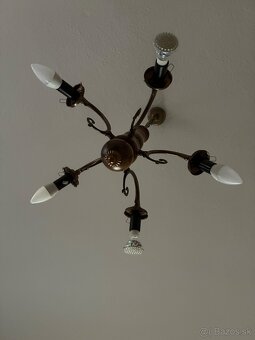 rustikálna skrinka + luster - 3