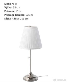 IKEA stolove lampy ARSTID - 3