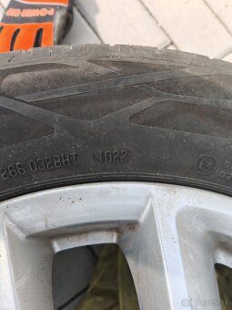 Disky 7Jx17 5x114.3mm originál Renault+Pneumatiky Continent. - 3