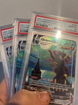 Umbreon 215 moonbreon pokemon grail psa 10 ohodnotene graded - 3