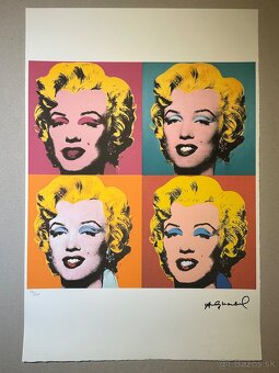 Andy Warhol "Marilyn Monroe 4x" Limitovaná edícia_Certifik - 3