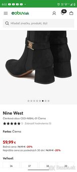 NOVÉ Nine West členkové čižmičky LACNO - 3