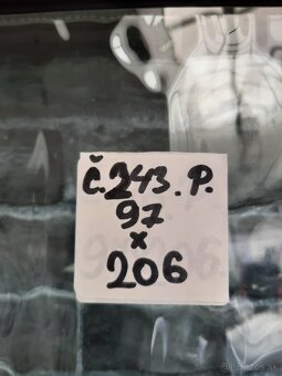 Plastové dvere Č. 243. P - 3