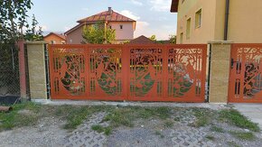 Vyrezávané vypalované dielce na plot, zábradlie, bránu - 3