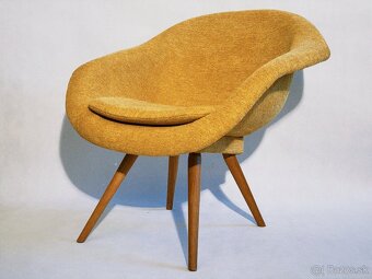 Žlté retro kreslo Miroslav Navrátil - 3