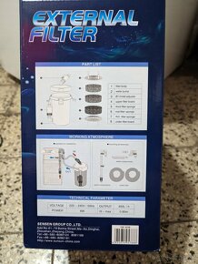 Vonkajší akvarijný filter SUNSUN HW-603B s príslušenstvom - 3