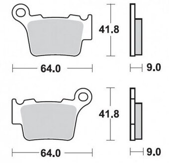 Brzdové platničky zadné KTM,Husqvarna,Gas-Gas - 3