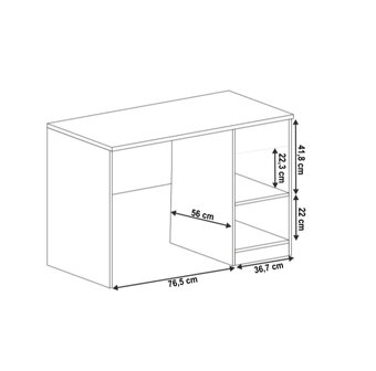 PÍSACÍ STÔL 118x60x78cm - 3