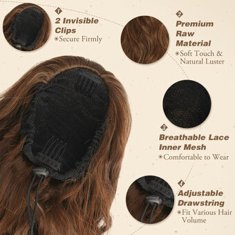 Príčesok cop- 68cm - 3