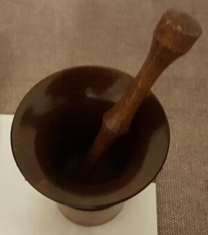 Drevený mažiar - dekorácia - 3