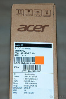 Acer Aspire 15 Steel Gray - i5 13420H/16GB RAM/SSD 512GB - 3