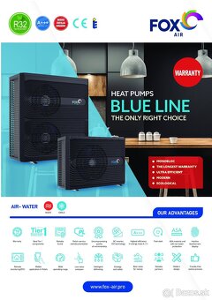 Predám nové tepelné čerpadlá FoxAIR BL-23-3 23kW -3 fázové - 3