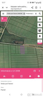 Pozemky orná pôda Stráže pod Tatrami 2444m2. - 3