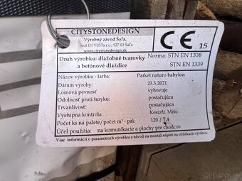 Vonkajšia dlažba (zámková) NOVÁ  City Stone Design ca 11m2 - 3