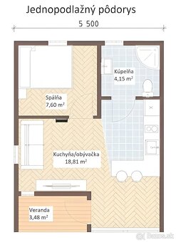 Na predaj krásny 2 izbový SIP domček o rozlohe 44 m2 - 3