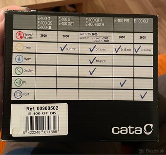Bytový ventilátor Cata E-100 GT - 3