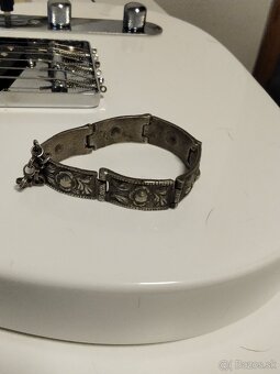 Predám strieborný starožitný naramok - 3