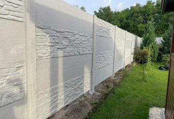 Betonovy plot a podhrabove dosky 3D 2D pletiva - 3