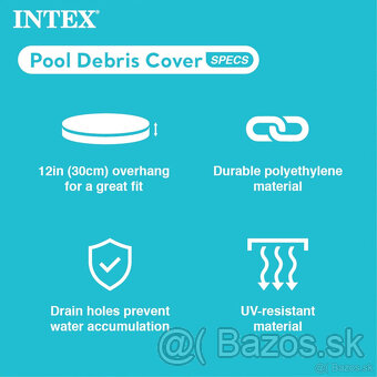 Bazénový kryt / plachta "Intex 28020" na okrúhly bazén - 3