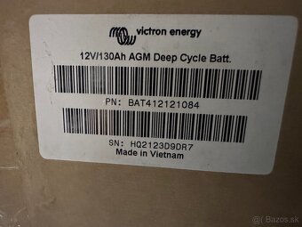 Nové Victron Energy AGM 12V/130Ah Deep Cycle batéria - 3