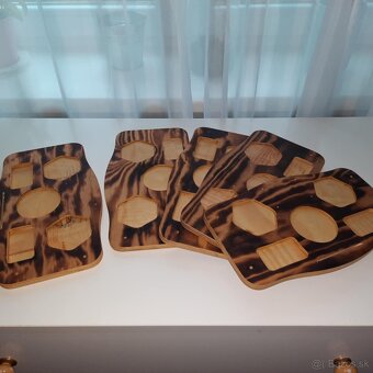 Drevené servírovacie tácky- na dalsie tvorenie - 3