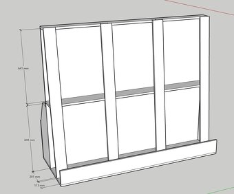 Zasobnik na drevo/dosky/porez - 3