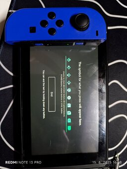 Joy-Cony – modrý + žltý, originál Nintendo Switch - 3