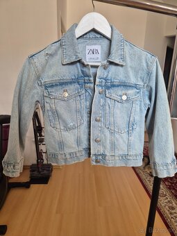 Dievčenska riflova bunda Zara veľkosť 8-9years/130cm - 3