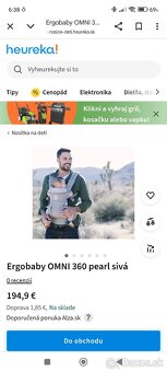 Detsky nosic ergo baby do velkosti cca 74 - 3
