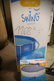 Swing Pools 3.66x91+krycia plachta+ bublinkova fólia NOVY - 3