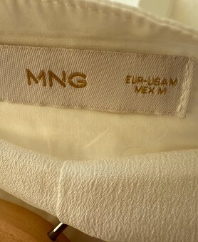 Biela (smotanová) sukňa Mango veľkosť M - 3