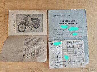 Jawa pionier 21 pôvodný stav rok 1974 - 3