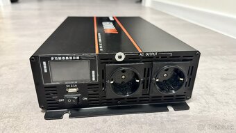 Menič z 24V na 230V čistý sínus 6000W/3000W - 3