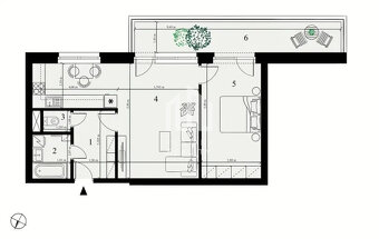 Iba u nás zľava 2-izb. byt v štandarde odovzdaný do Vianoc - 3