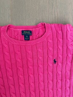 Ralph Lauren ružové pletené šaty S/M - 3