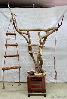 Prepravný box, stojan pre papagáje a hračky - 3