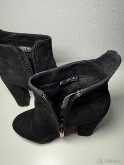 Čierne semišové čižmy - 3